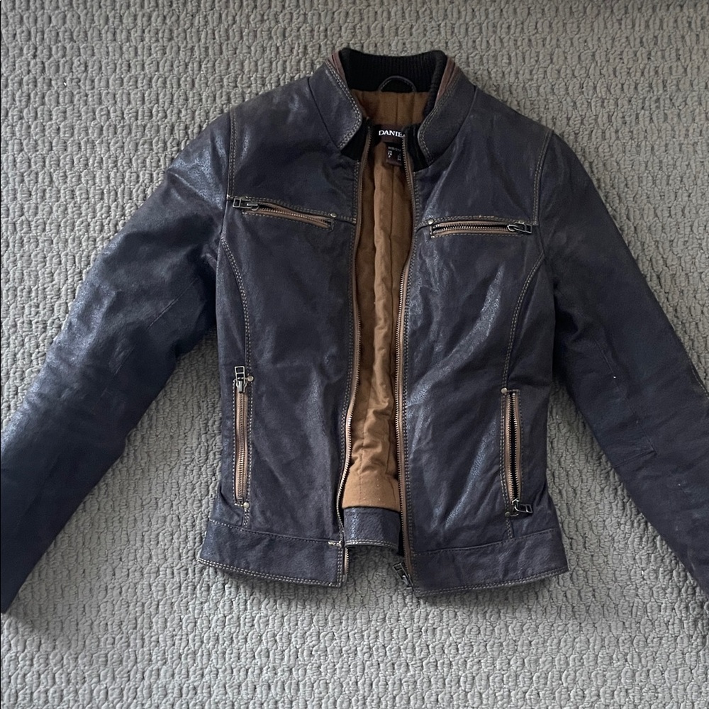 Danier Dark Brown Leather Jacket